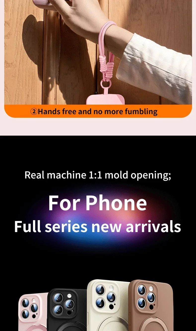 Magnetische Handyhülle Mit Ladefunktion Und Trageschlaufe_voghion.com