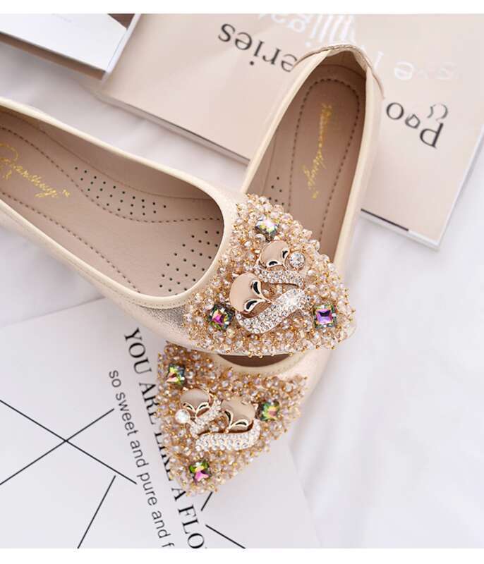 Zapatos planos tipo ballet con lazo y suela blanda para mujer, de talla grande_voghion.com