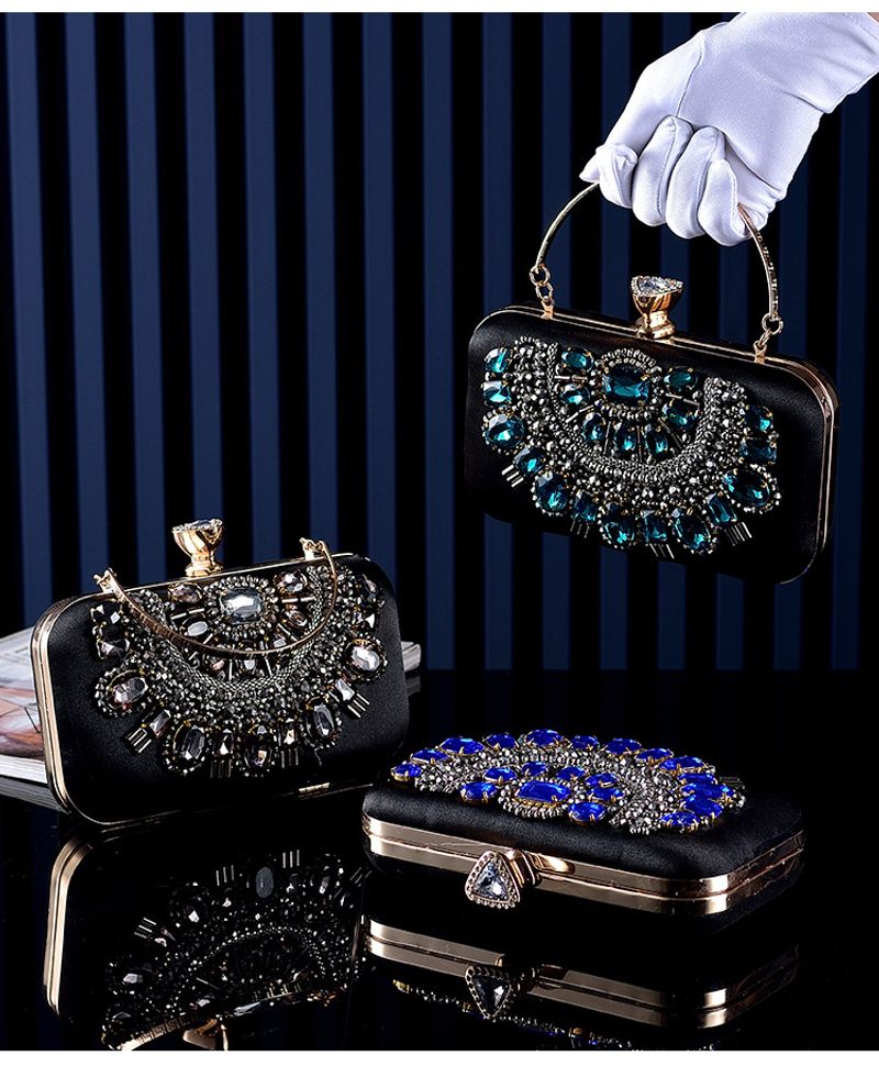 Borsa a tracolla da sera semplice da donna, nuova, con perline, modello Rhie, per celebrità, alla moda europea e americana_voghion.com