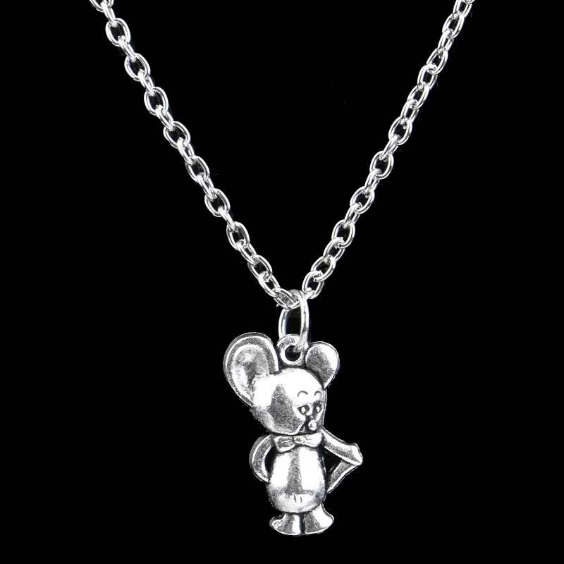 Collane con ciondolo Collana con catena con parola animale Targhetta per cani Topo Ape Leopardo Amico Regali per uomini Donne Gioielli Ciondolo_voghion.com