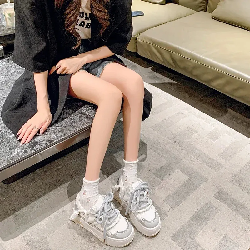 Scarpe sportive donna plateau comode sneaker alla moda casual_voghion.com