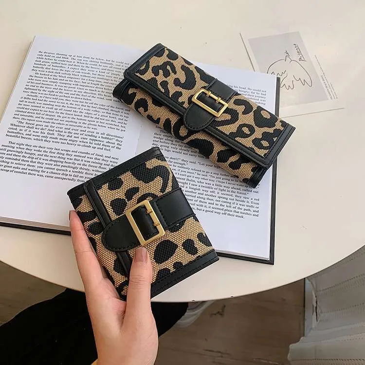 for Women New Leopard Print 70% Off Short Wallet Fashionable Texture Long Women's Card Holder_voghion.com