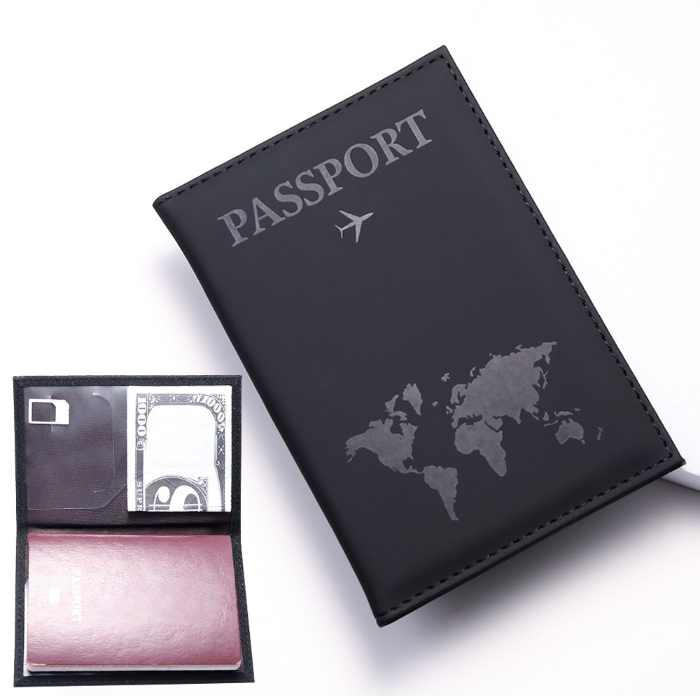 multi color map passport bag travel document bag passport holder passport protective cover couple passport bag