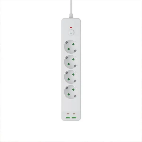 4-Outlet Surge Protector With 2 USB-A And 2 USB-C Ports_voghion.com