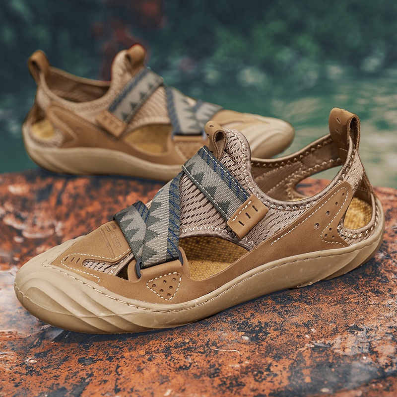 Voyage 2020 New Trend Versatile Summer Breathable Sandals Men's Closed-Toe Casual Beach Water Shoes_voghion.com
