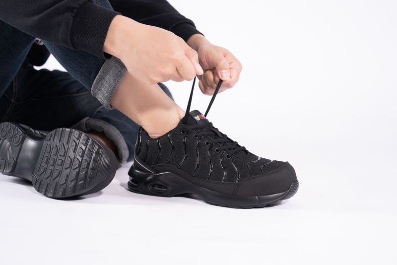 LARNMERN Stahlkappe für Männer, pannensichere Arbeitssicherheitsschuhe, atmungsaktiv, rutschfest, Tennis-Sneaker_voghion.com