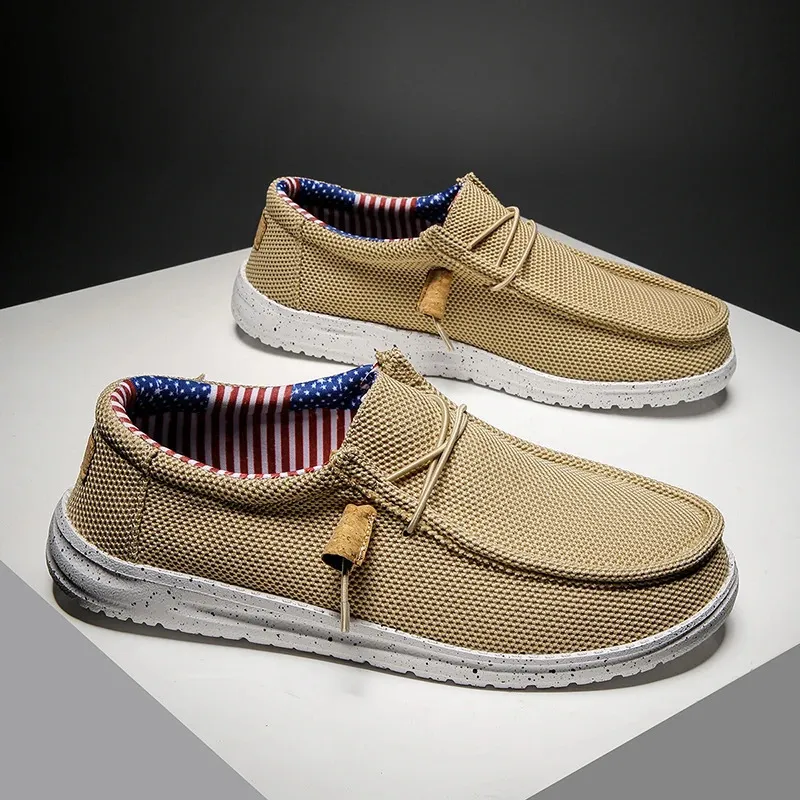 Herren Freizeitschuhe Aus Canvas, Bequeme Slipper Für Den Sommer_voghion.com
