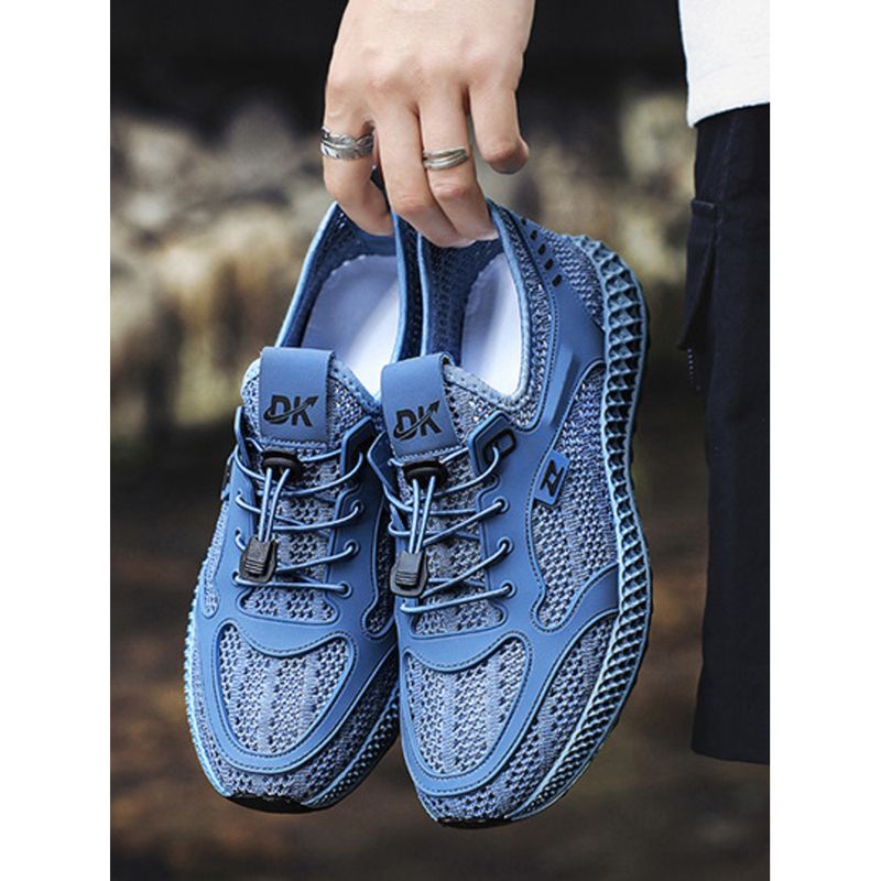 Net men 2024 new summer breathable hollow thin men's mesh leisure sports running air conditioning shoes_voghion.com
