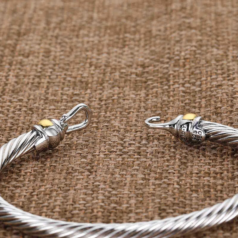 Herresmykker Armbånd Tråd Designer Armbånd Mænd Manchet Kvinde Armbånd Charm Snoet Kabel Sier Udsøgt Enkel_voghion.com