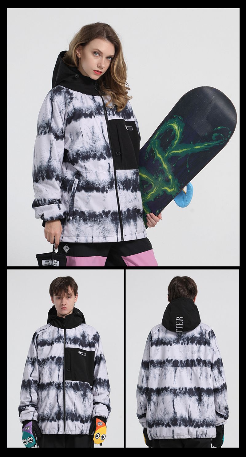 Snowsuit woman thickened warm double board with new star snowboard hoodie man_voghion.com