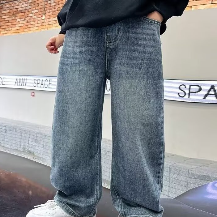Vêtements pour enfants Jeans pour garçons Printemps Nouveaux pantalons élégants pour enfants de petite et moyenne taille Pantalons décontractés pour bébés