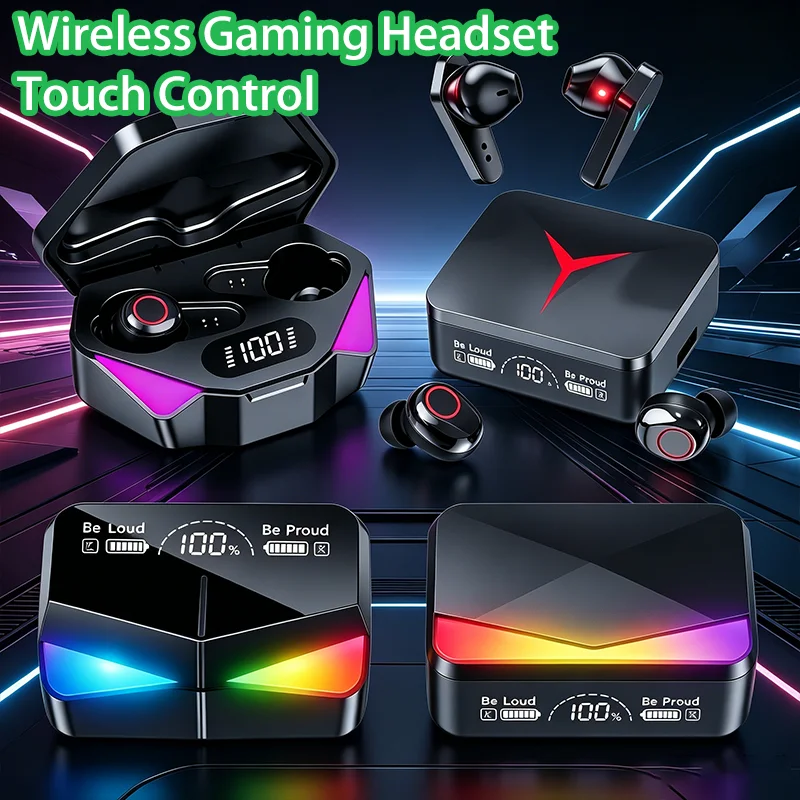 Écouteurs gaming sans fil bluetooth 5.3 avec son hifi stéréo_voghion.com
