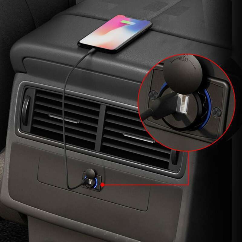 Autobuso elektrinio įkroviklio atnaujinimo automobilio įkrovimo galvutė su dvigubu USB_voghion.com