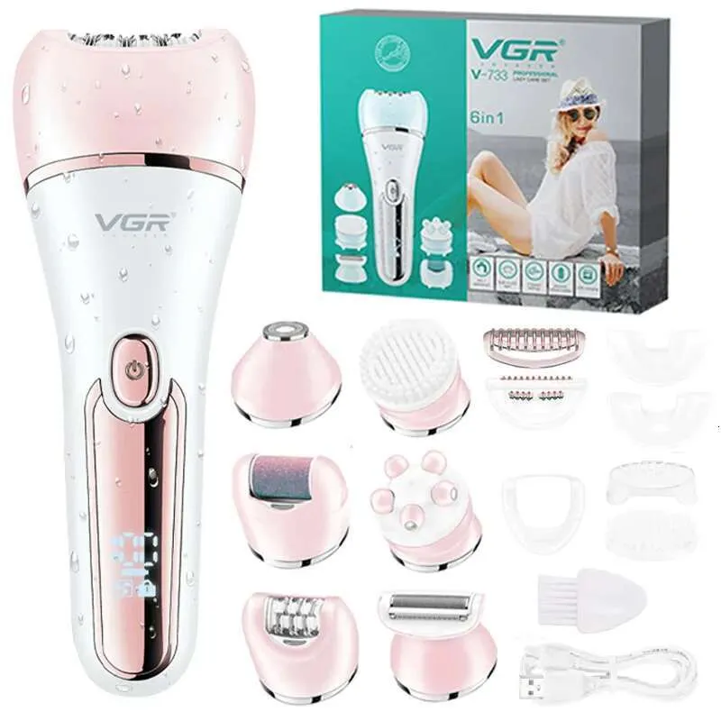 Epilatore 5 in 1 per donna: gambe, viso, bikini, senza fili e Wet/Dry_voghion.com