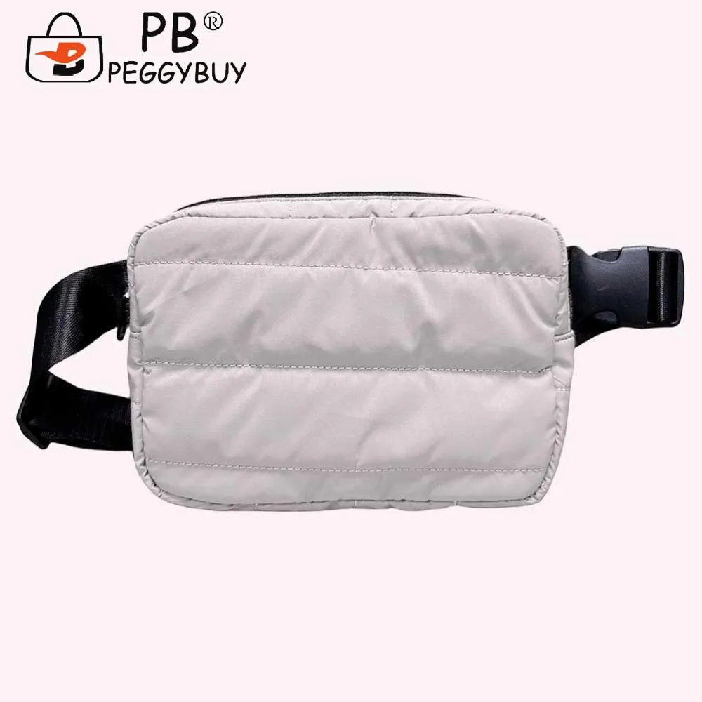 Women Fanny Pack Large Capacity Fashion Waist Solid Color Shoulder Adjustable Strap Lightweight Stylish Satchel Bag_voghion.com