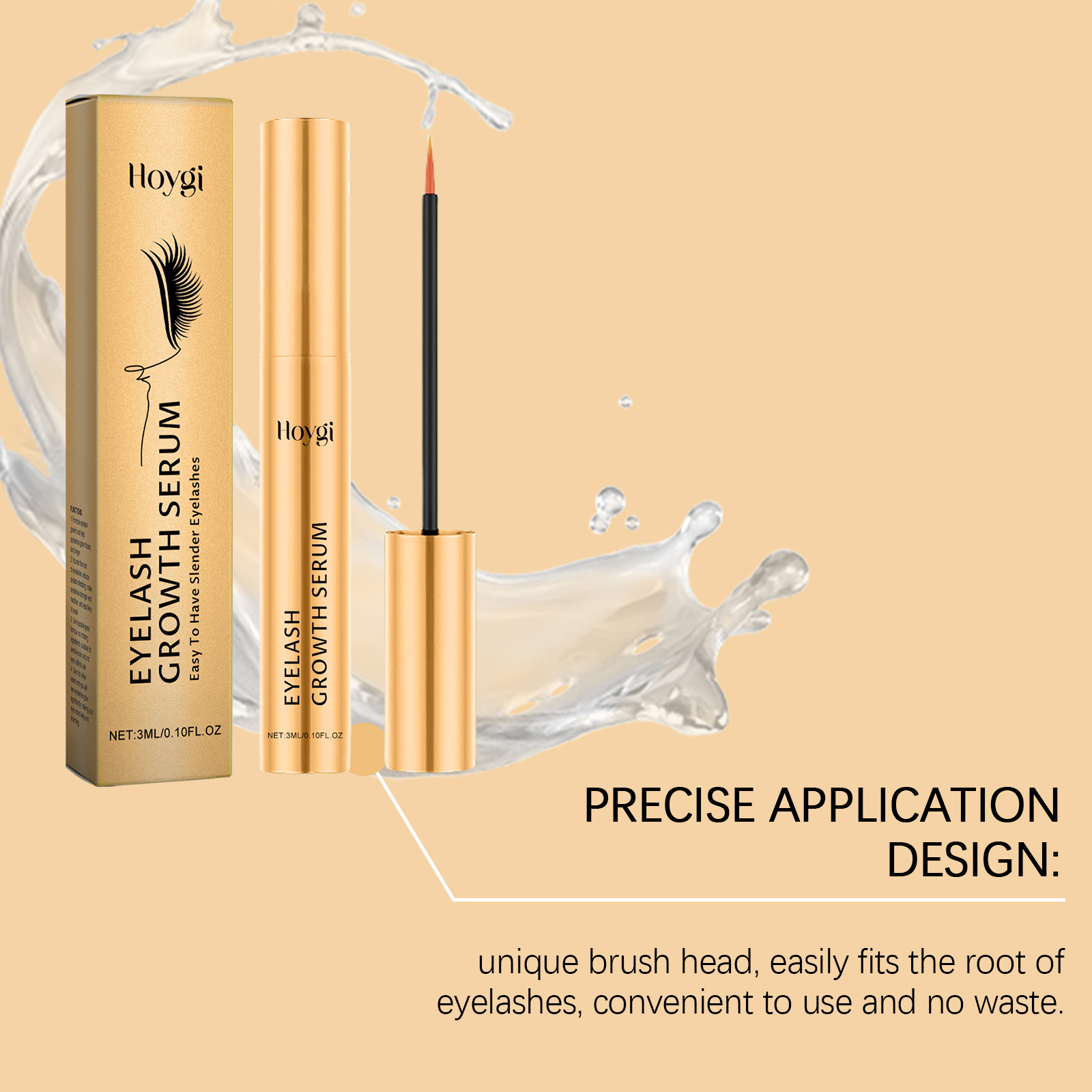 Hoygi Gentle Nourishing Mascara Natuurlijke krul Langdurige formule die niet uitveegt Met definiërende borstel Voor dagelijks gebruik_voghion.com
