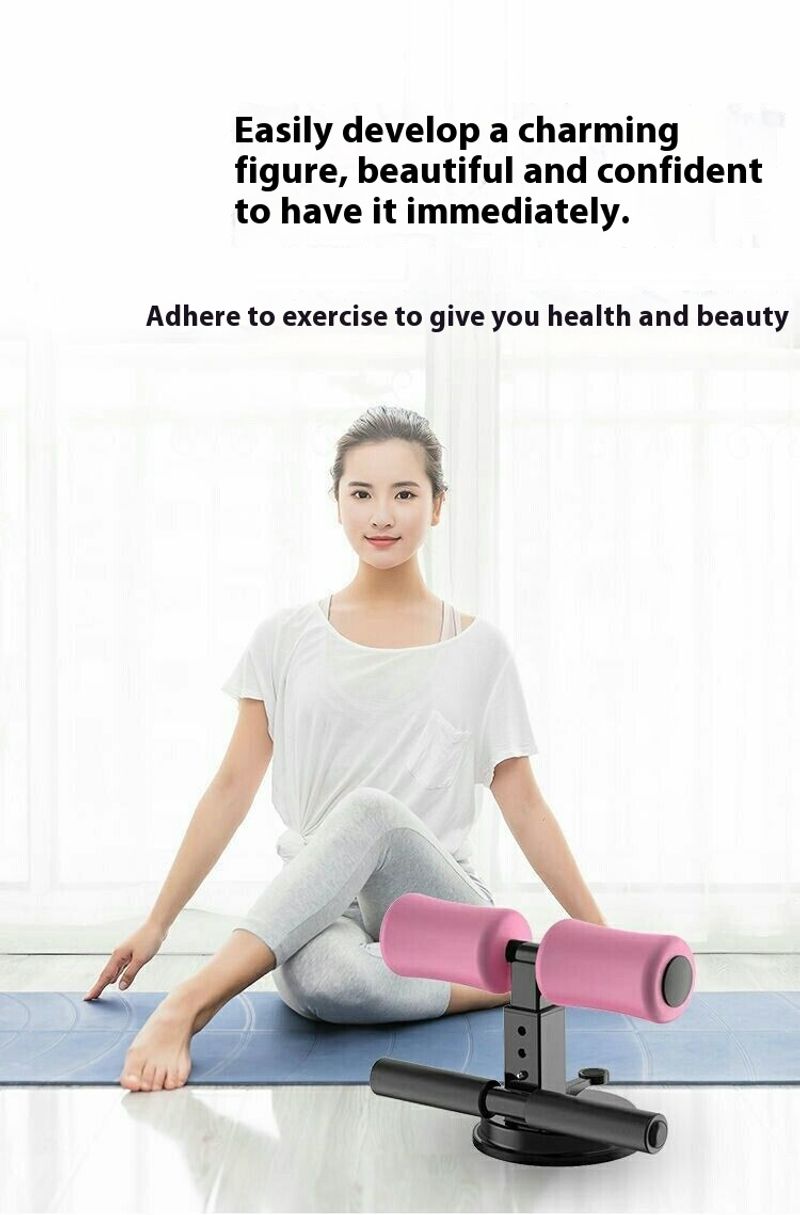 Sit up assist device, fixed suction cup type abdominal roller, waist and abdomen reduction exercise, home fiess_voghion.com