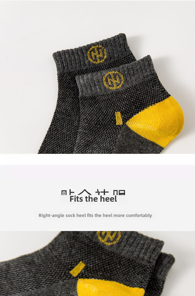24 Neue dünne, mittelkurze Sport-Socken von Zhuji für Herren, schweißabsorbierend, atmungsaktiv, Netzstoff_voghion.com