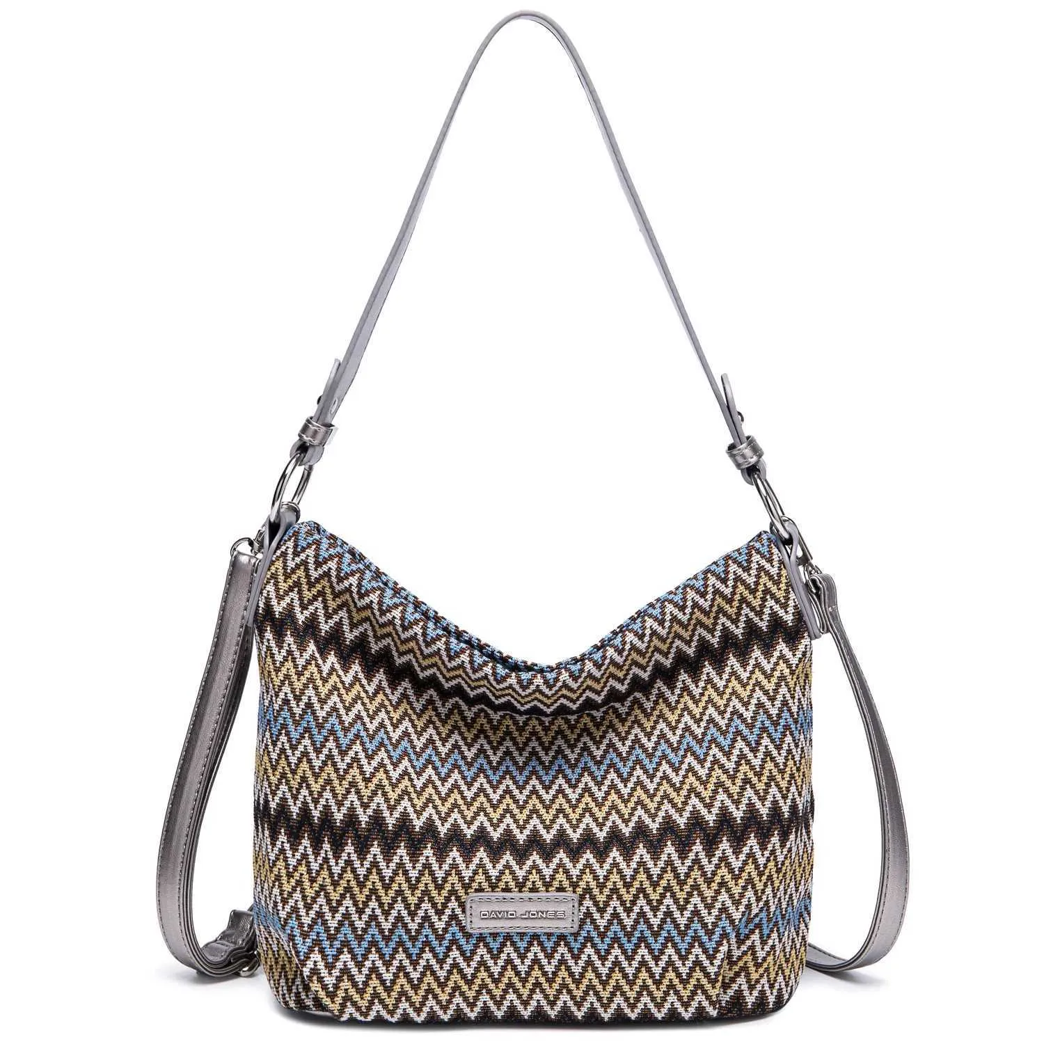 David Jones Original Stilvolle Handtaschen für Frauen Marke Schulter Messenger Weiche Polyester Top Griff Tasche Crossbody_voghion.com