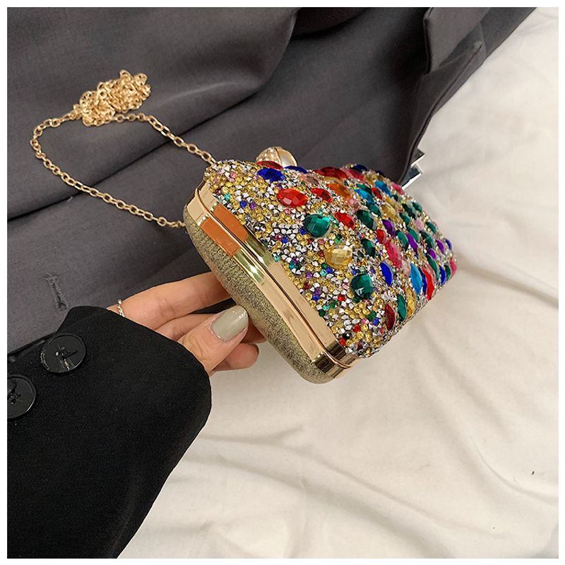Bags Women's bags 2004 new fashion colored dia stylish shoulder ins texture crossbody chain box bag_voghion.com