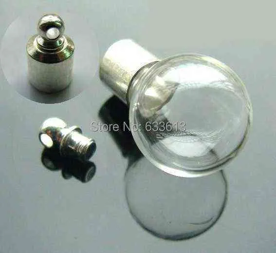 Lot de 50 tubes à vis 35 x 6 mm, pendentif en verre, cristal, médaillon de parfum, flacon de riz, bouchon à vis, breloque, bouteille de remplissage, G0927_voghion.com