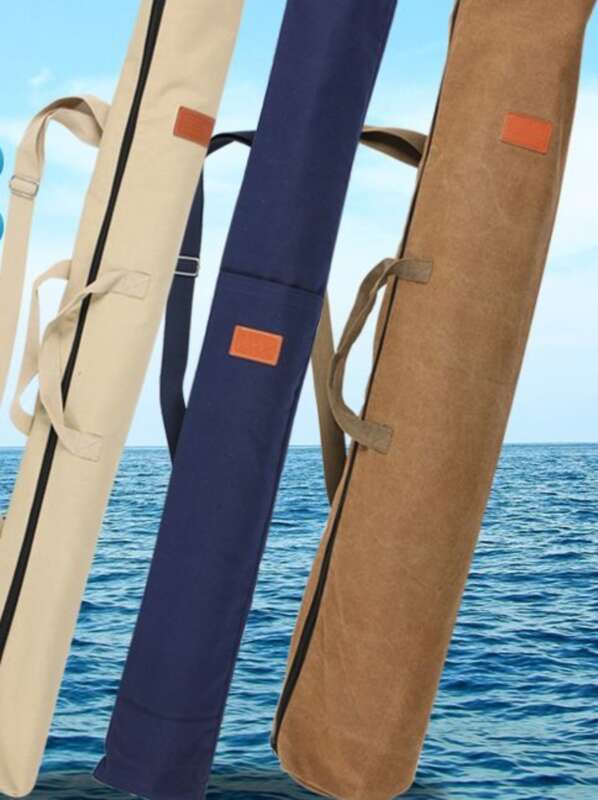 Neue Aufbewahrungstasche aus Segeltuch für Angelruten, verschleißfestes und verdicktes Angelzubehör_voghion.com