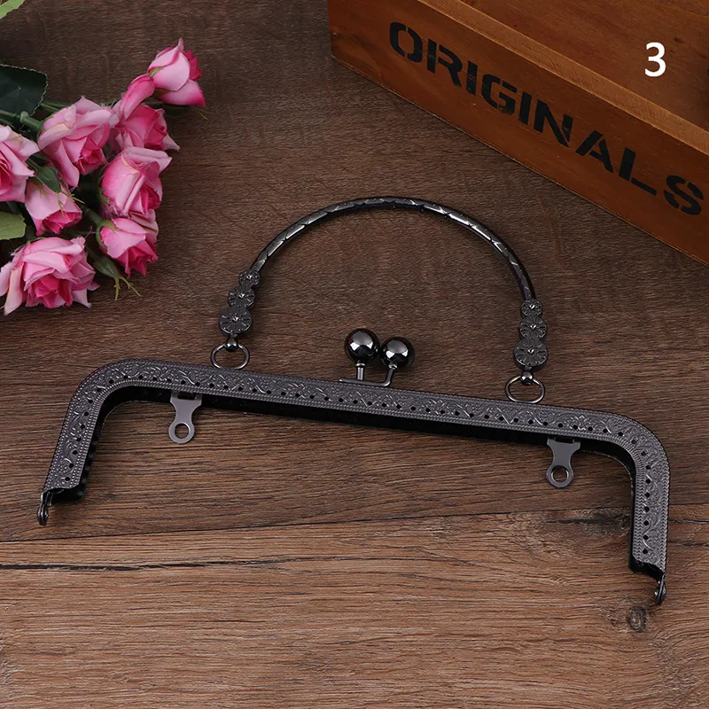 1 borsa quadrata in argento con chiusura a scatto, con telaio in metallo, per realizzare borse fai da te, accessori di grandi dimensioni_voghion.com