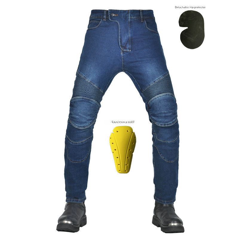 Classic Motorcycle Protective Jeans For Men_voghion.com