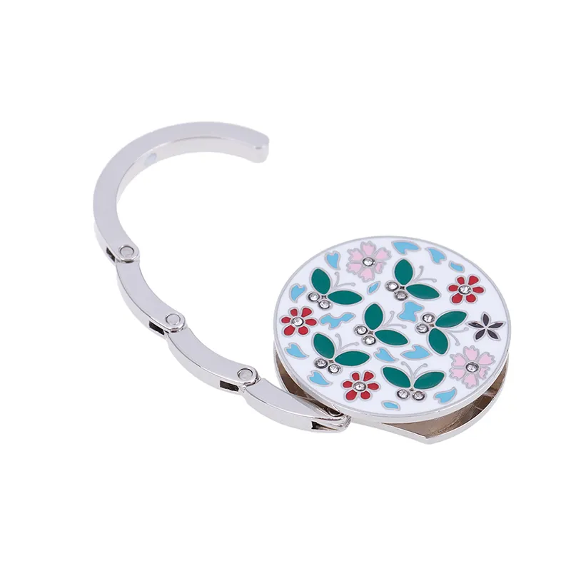 1 gancio pieghevole per borsa a forma di fiore, in metallo, per appendere borse, accessori, fai da te_voghion.com