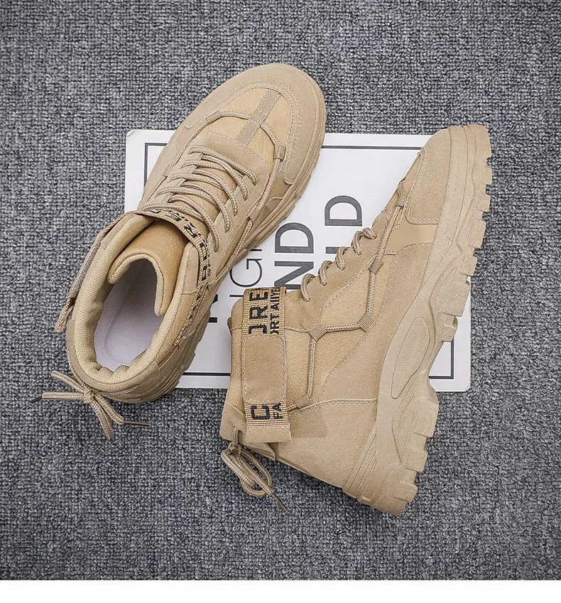 Outdoor-Wanderschuhe Winterschuhe Leichte rutschfeste Herren Wüstenstiefeletten 2024_voghion.com