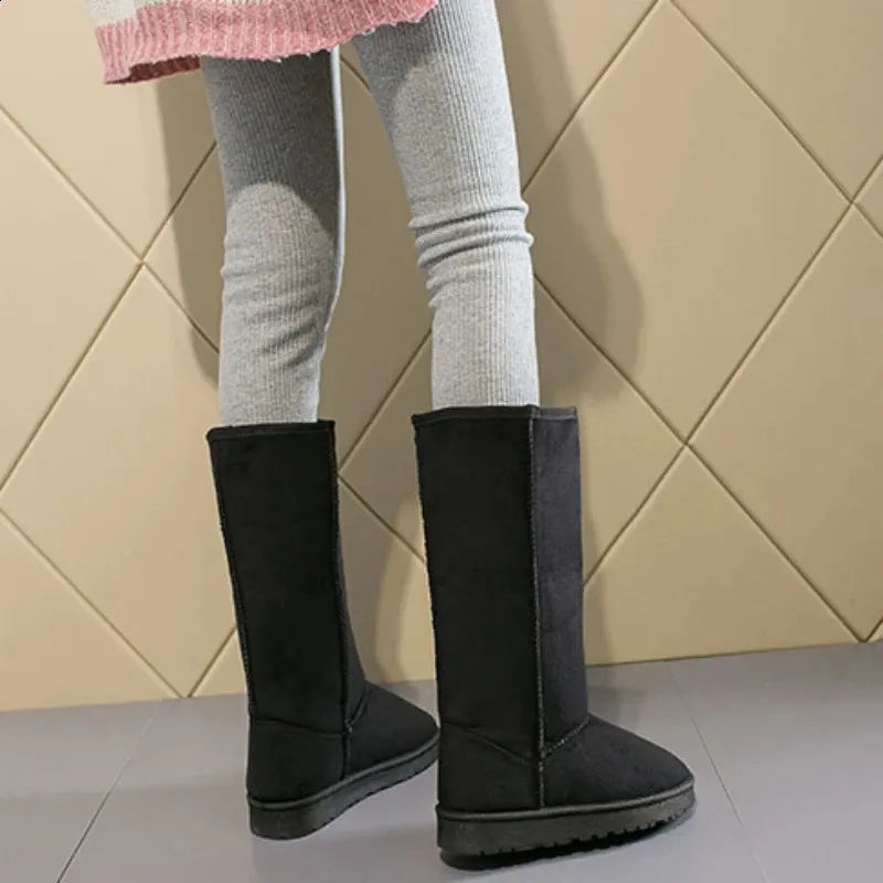 Damen Schneestiefel Klassisch Wasserdicht Echtleder Mit Fellfutter_voghion.com