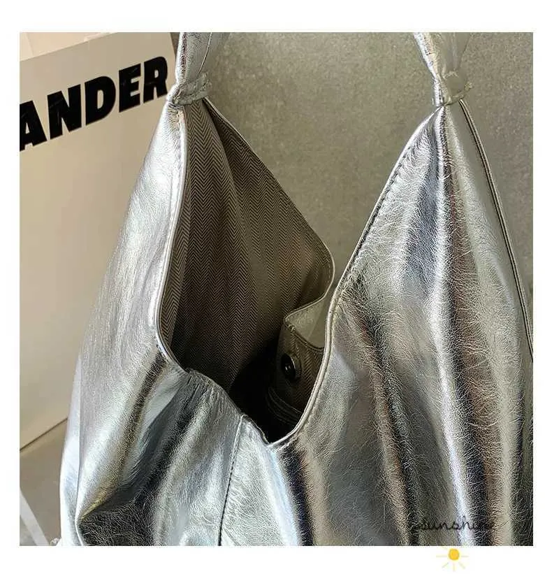 Moud Sier Fraen Schëller Grouss Mark Design Damen Hobos Handtaschen PU Lieder Grouss Totes Pendelen weiblech Achselhöhlebeutel_voghion.com