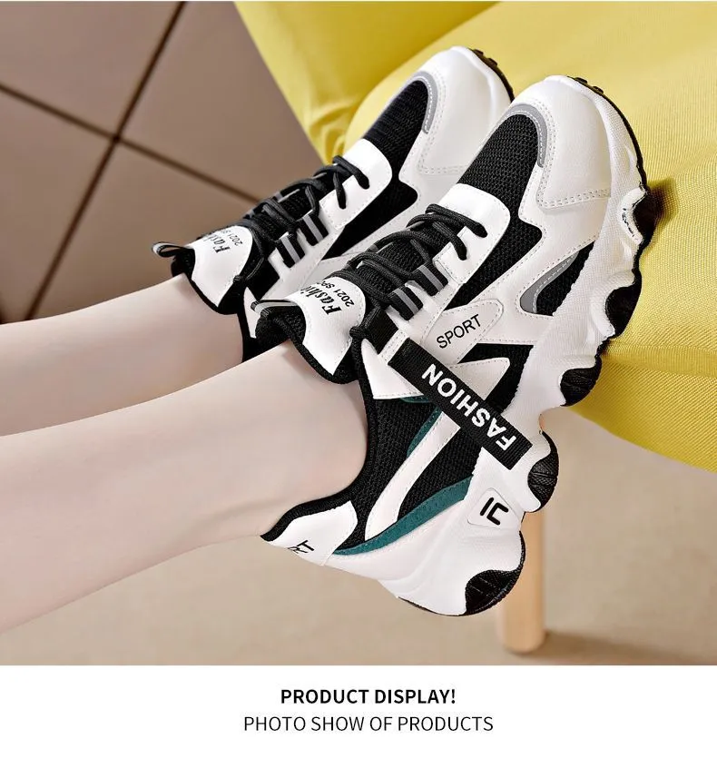 Matsuke Sole Round Toe Dad With Mesh For Comfortable Breathability Fashionable And Versatile Casual Sports Shoes_voghion.com