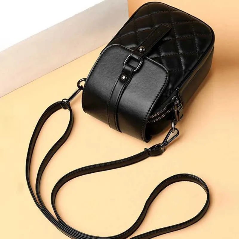 Koreanische Frauen Handy Taschen Mode Rhombus Kette Schulter Kreuz Körper Celhone SG Tasche Crossbody Geldbörse Brieftasche_voghion.com