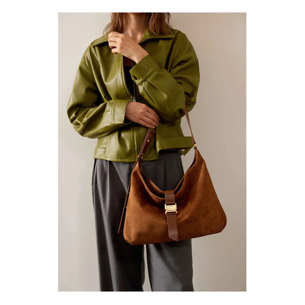 LA FESTIN Original Tote Grande Capacité Épaule Bandoulière Nouveau 2023 Femmes Daim Dames Sac Messager En Cuir_voghion.com
