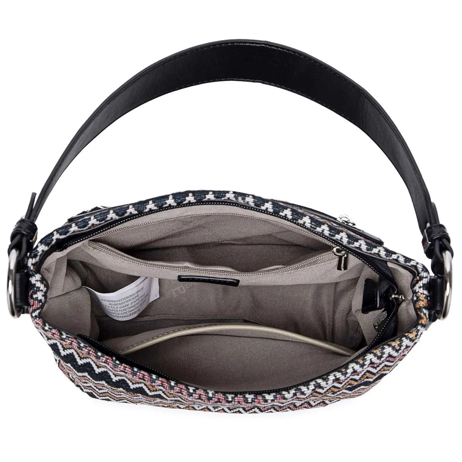 David Jones Original Stilvolle Handtaschen für Frauen Marke Schulter Messenger Weiche Polyester Top Griff Tasche Crossbody_voghion.com