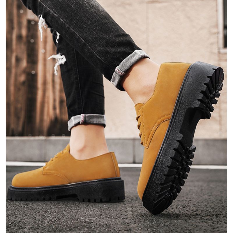 Men's 2024 new casual leather Korean version of the trend all sports fashion men's small white shoes_voghion.com