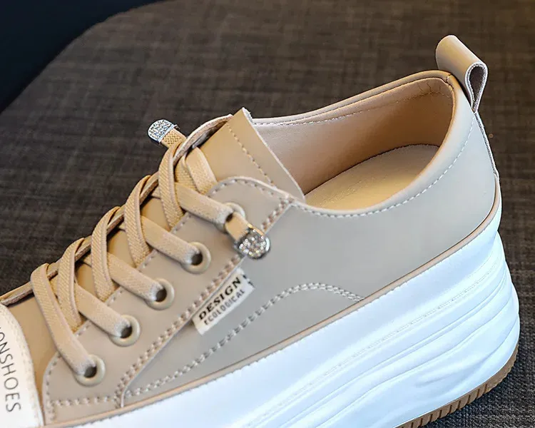 7cm rindsleder vulkanisierte plattform keilförmigen versteckte schnürsenkel schnürsenkel erhöhen lässige mode sport frauen_voghion.com