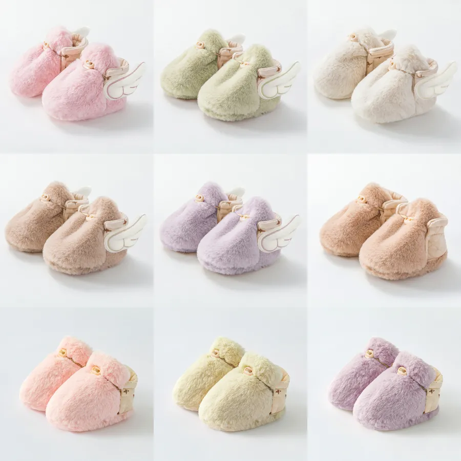 Baby Little Kids Girl Autumn Winter Infant Boy Cotton Sole Anti-slip Crib Shoes Toddler Plush Warm or Shoe First Walkers_voghion.com