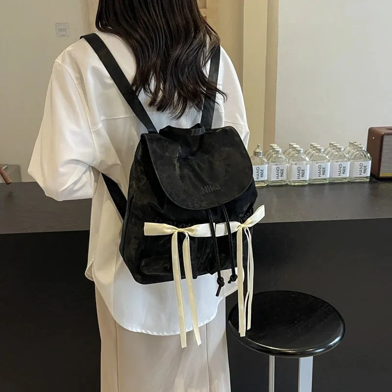 Leftside Damen Rucksack Aus Kunstleder, Kleiner Koreanischer Y2k Stil_voghion.com