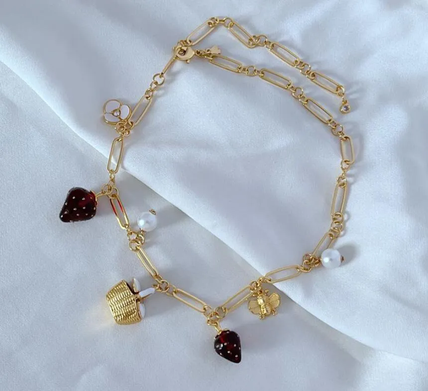 Collana con ciondolo a forma di cesto di fiori dolce alla moda, stile campagna, fiocco unico, da donna, in metallo, sailormoon, lunga_voghion.com