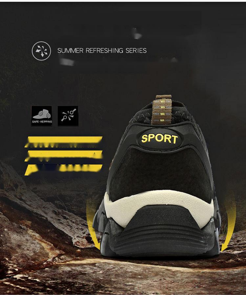 Summer Creek Tracing Herren Atmungsaktive Freizeit Hohl Mesh Outdoor Bergsteigen Sport Wanderschuhe_voghion.com