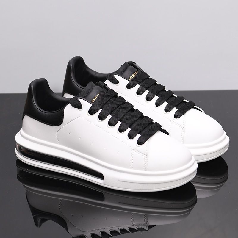 luchtkussen klein wit heren in hoogte toenemende lederen sportschoenen, veelzijdige trend ademend paar casual_voghion.com