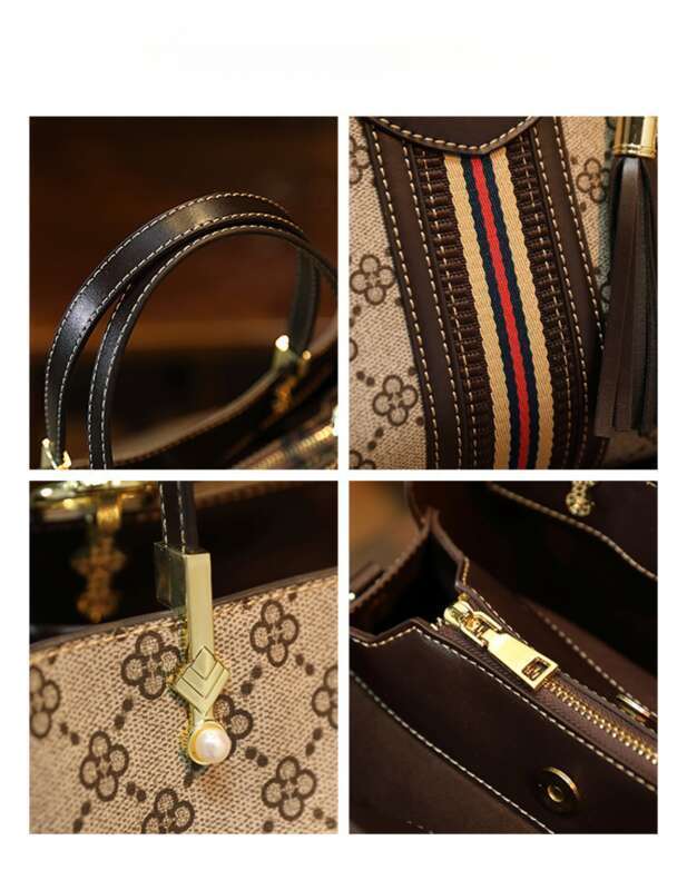 2025 Fashion Leather Shoulder Crossbody Bag, Women's Printed Light Luxury Handbag,_voghion.com