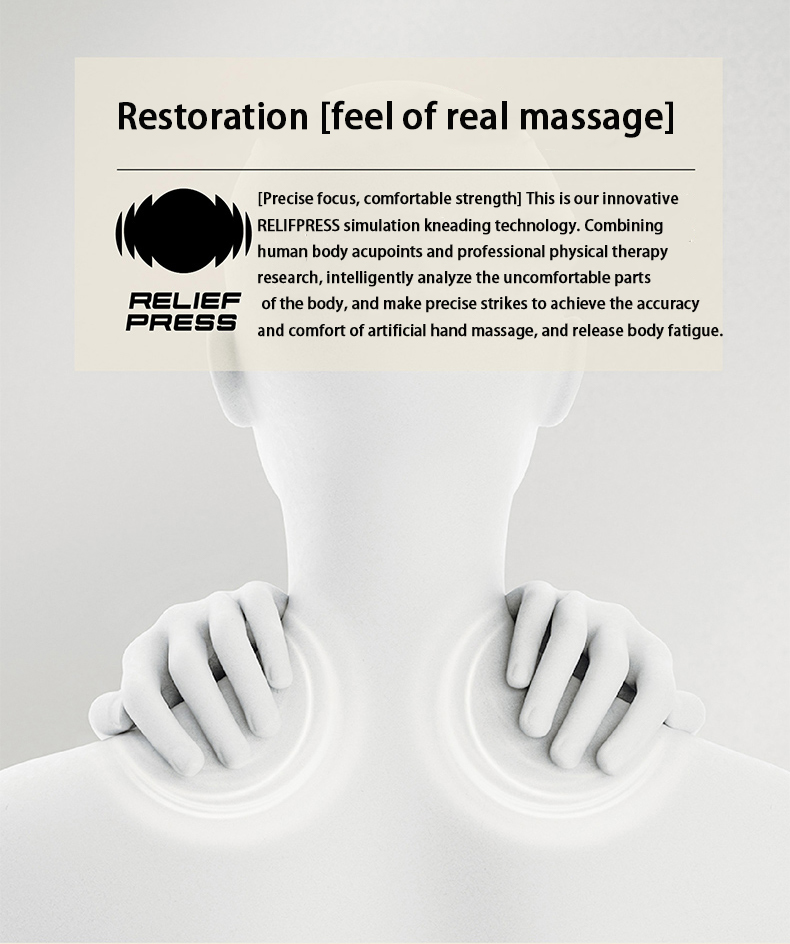 5D Smart Aufblasbare Nackenmassage Nacken Schulter Taille Ganzkörpermassagegerät Heizung Drahtloses tragbares_voghion.com