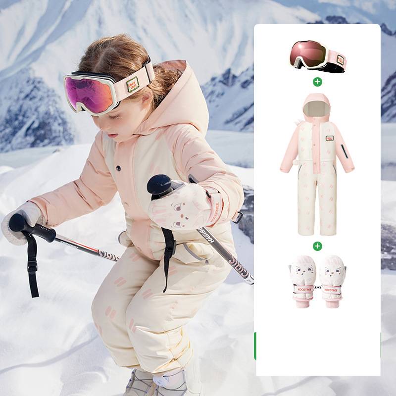 ​​Kids' Snowsuit One-Piece – Waterproof & Windproof Ski Jumpsuit For Boys & Girls (1000mm Rated, Seam-Taped, Moisture-Wicking)​​_voghion.com