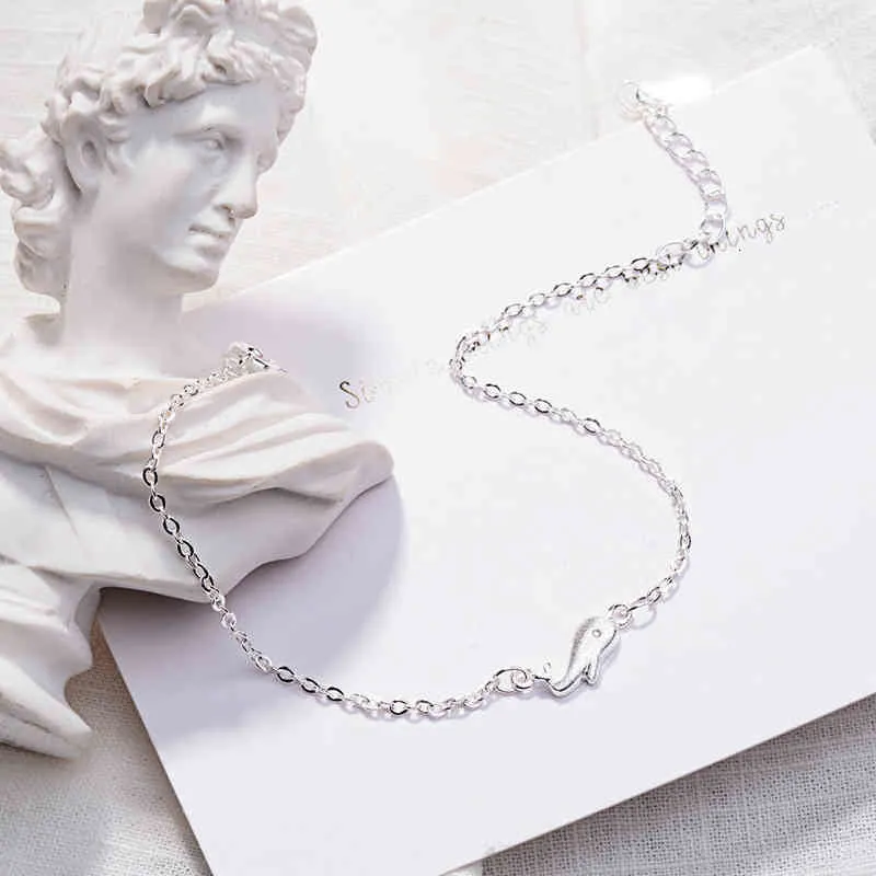 Süßes süßes kleines Wal-Armband für Frauen, Mädchen, Dame, Hochzeit, Geburtstagsgeschenk, Silberschmuck_voghion.com