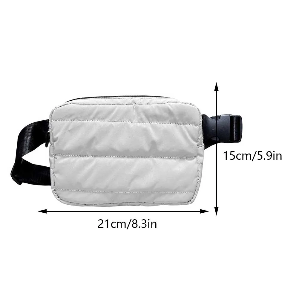 Women Fanny Pack Large Capacity Fashion Waist Solid Color Shoulder Adjustable Strap Lightweight Stylish Satchel Bag_voghion.com