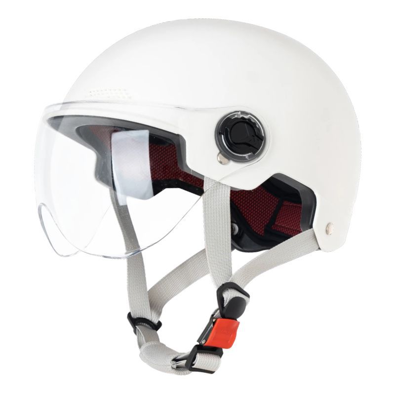 3c Certified Electric Battery Car Helmet Women's Summer Sun Protection Breathable Helmet Motorcycle Riding Helmet Four Seasons Half Helmet