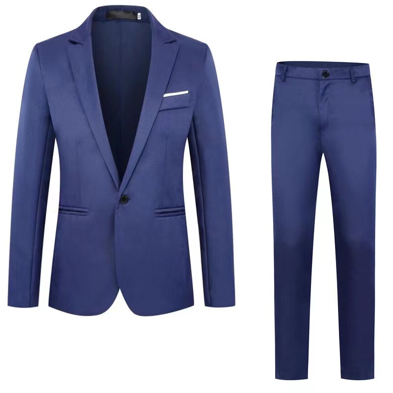 Costume, costume tenue de soirée professionnelle, vêtements de garçon d'honneur, robe de mariée du marié, ensemble deux pièces, pour hommes_voghion.com